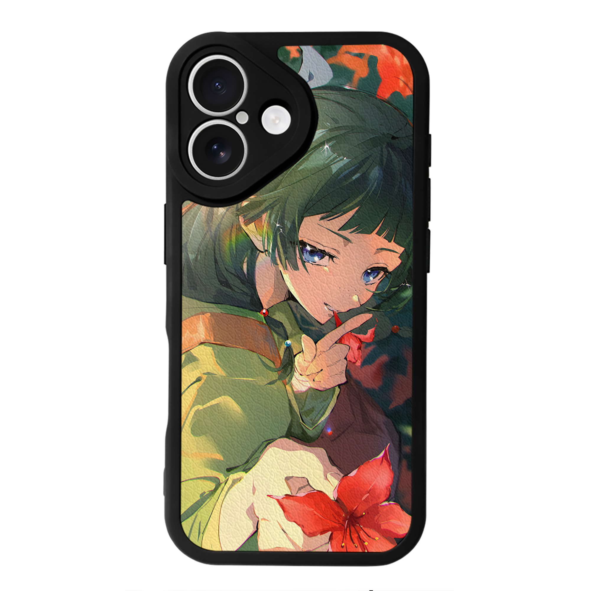 （画像用） 薬屋のひとりごと The Apothecary Diaries 【iPhone 16シリーズ対応】シリコンスマホケース（レザー調） 材質：シリコン